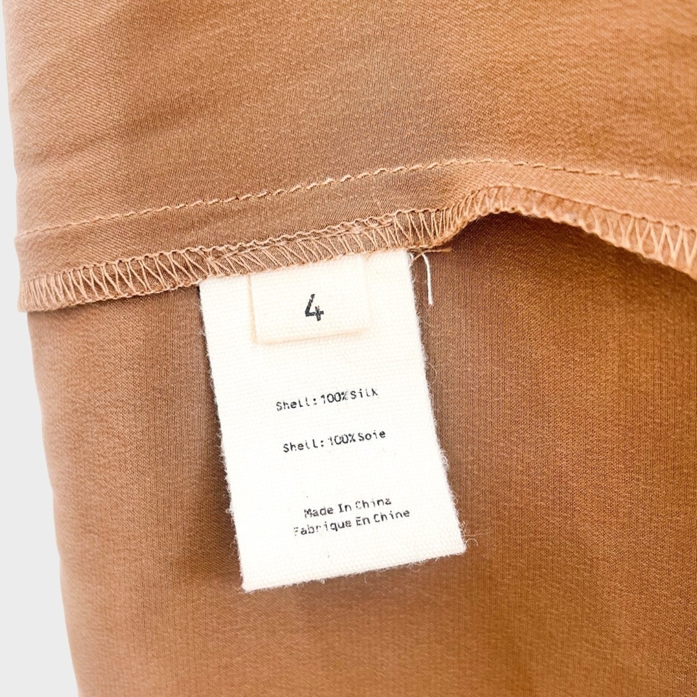 L’AGENCE Brown Talia Tiered Maxi Dress (Sz 4) - Picture 8 of 8
